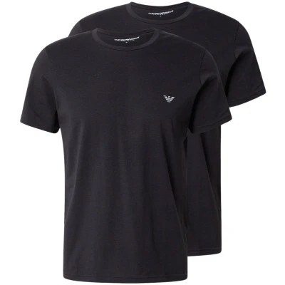 Afbeelding van Emporio Armani CREW NECK 2 PACK Hemd, Heren, Maat: Small, Schwarz