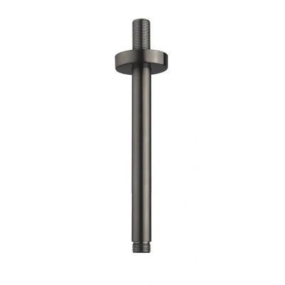 Afbeelding van Wiesbaden Caral douchearm met plafondbevestiging 20 cm gunmetal