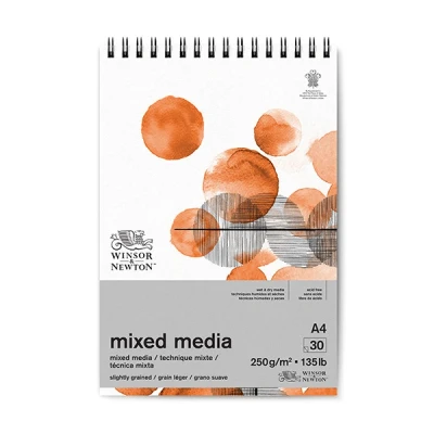 Image de Winsor &amp; Newton Mixed Media bloc à spirale A4 250 g/m² (30 feuilles)