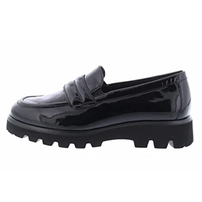 Afbeelding van Sioux Meredira 726 h mocassin voor dames, zwart.