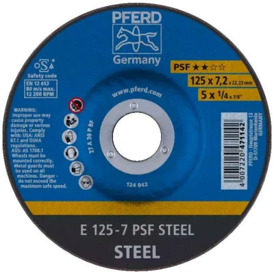 Afbeelding van PFERD Afbraamschijf staal E 125 7 PSF STEEL