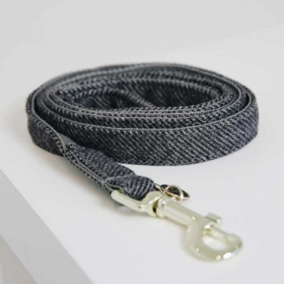 Afbeelding van Kentucky Hondenriem Wol Grijs 120cm