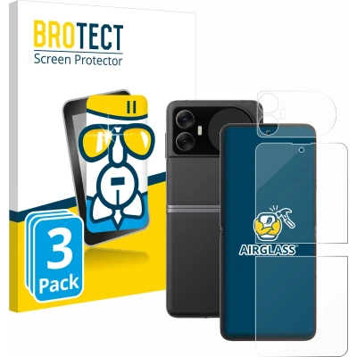 Afbeelding van BROTECT Screenprotector voor Blackview Hero 10 (Voor+Achter) Folie Beschermfolie Beschermglas transparant (3 Stuks)