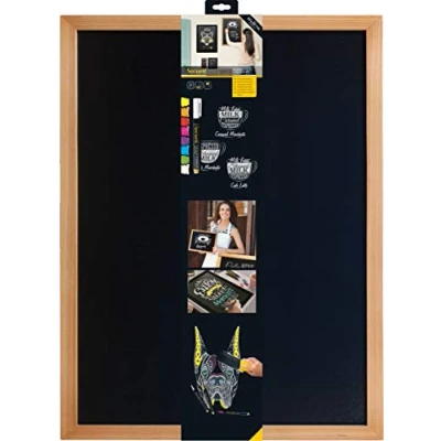 Afbeelding van Securit Woody Wandfoto, zwart, teakframe, 60 x 80 cm