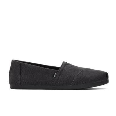 Afbeelding van TOMS Alpargata mocassinzool voor dames, Zwarte antieke keperstof
