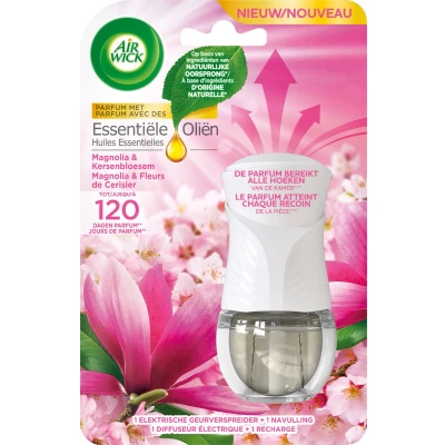 Afbeelding van Air Wick Elektrische Luchtverfrisser Starter Kit Magnolia &amp; Kersenbloesem 19 ml