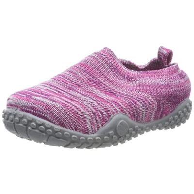 Afbeelding van Playshoes Gebreide pantoffels, antislipzool, uniseks, kinderen, Roze 18