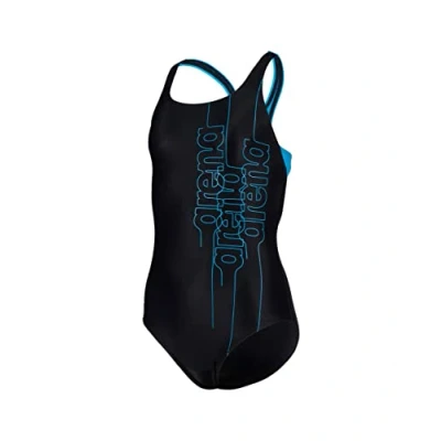 Afbeelding van Arena Graphic PRO BACK Badpak voor kinderen, Maat: 128/134, Black turquoise