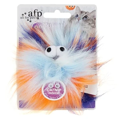 Afbeelding van Kattenspeeltje Furry Fluffy Ball oranje