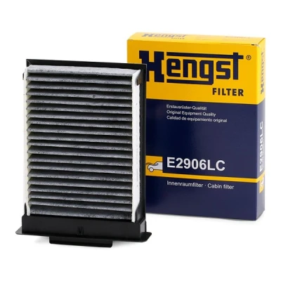 Afbeelding van HENGST filter E2906LC Interieurfilter Carbon 181 138 44 CITROËN: C1 I, PEUGEOT: 107 Hatchback, TOYOTA: Aygo