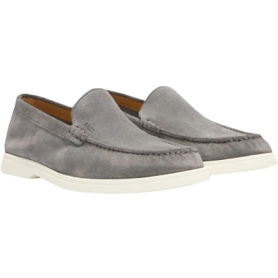 Afbeelding van BOSS Sienne Instappers, Heren, Maat: 43, Grey five Leer
