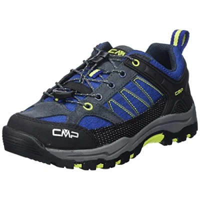 Afbeelding van CMP Kids Sun Hiking Shoe, wandelschoenen, B Blue Acido, 35 EU, Donkerblauw/limoengroen (B.Blue Acido)