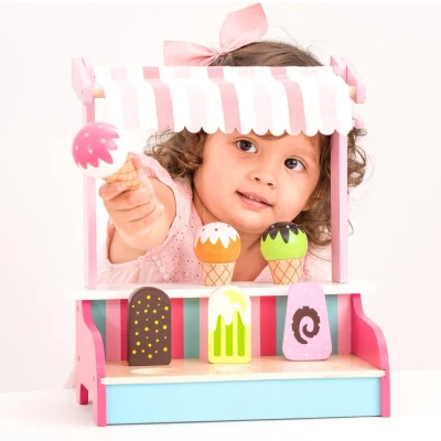 Afbeelding van New Classic Toys Speelgoedwinkeltje IJskraam Inclusief Accessoires