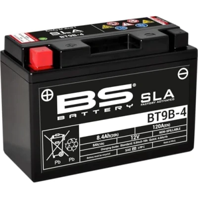 Afbeelding van BS battery 300642 bt9b 4 AGM SLA Motorfiets accu, zwart
