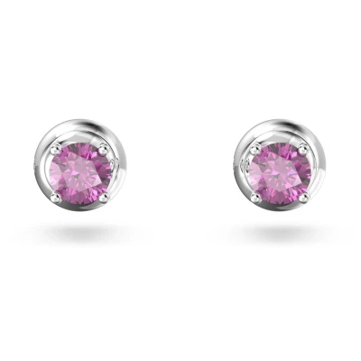 Afbeelding van Swarovski 5639135 oorbellen steker rhodium witgoud plated met in kleur geslepen kristal