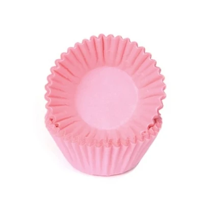 Afbeelding van Cupcake Cups HoM Pastel Roze Petitfour 25x19mm. 100st.