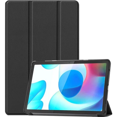 Afbeelding van iMoshion Tablet Hoes Geschikt voor Realme Pad Trifold Bookcase Zwart