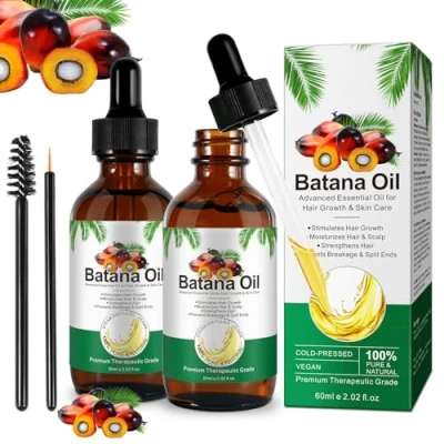 Afbeelding van batana Haarolie, 120 ml, olie voor hoofdhuid, stimuleert de haargroei en tegen haaruitval, maakt je haar gladder haar, wimpers,