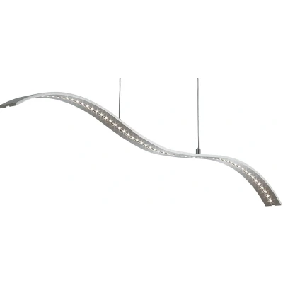 Afbeelding van Searchlight LED Bar Lights Hanglamp 100 X 8 120 Cm 10W Incl. Satijn Zilver