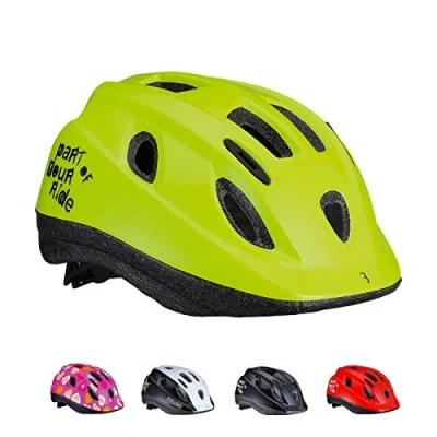 Afbeelding van BBB Cycling Boogy Kinderhelm Fiets Fietshelm Kinderen Sporthelm Kind Maat S Glanzend Neon Geel BHE 37