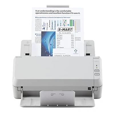 Image de Ricoh SP 1125N Scanner de documents CIS Double Recto verso 216 x 355.6 mm 600 dpi jusqu&#039;à 25 ppm (mono) / (couleur) Chargeur automatique (50 feuilles) 4000 pages par jour Gigabit LAN, USB
