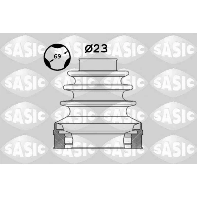 Afbeelding van SASIC 1906024 Aandrijfashoes Versnellingsbak zijde VOLKSWAGEN: Golf 5, Touran I, Plus / Crossgolf, SKODA: Fabia 2, AUDI: A3 Sportback