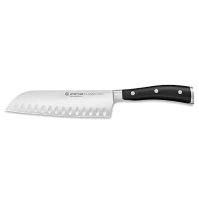 Image de Wüsthof Ikon Santoku classique avec fossettes 17 cm