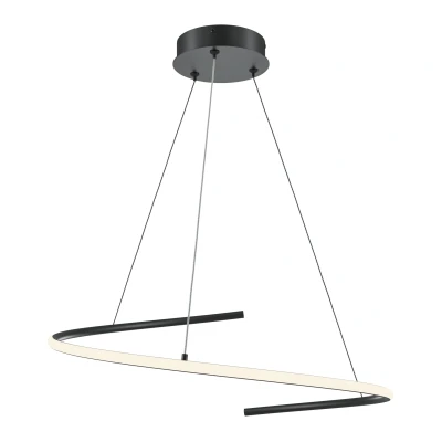 Afbeelding van Maytoni Hanglamp Curve Zwart Ø60