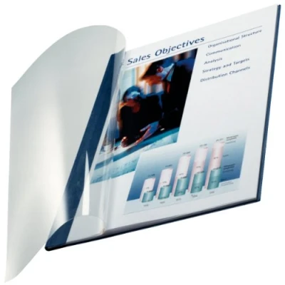 Afbeelding van Leitz ImpressBIND softcover, 14 mm rug, blauw, 10 stuks