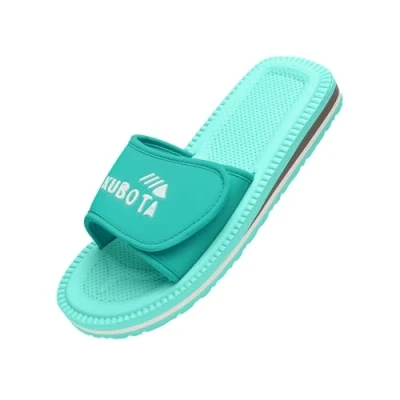 Afbeelding van Kubota Douche en badslippers met klittenbandsluiting in zeekleur, Kleur: marineblauw.