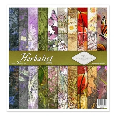 Afbeelding van ITD Collection scrapbooking pakket 12 x inch, papier, decoratiepapier, decoupage, kaartenmaken, papierformaat 310 320 mm (Herborist, SLS050)
