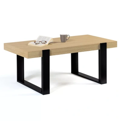 Image de Table basse PHOENIX bois et noir