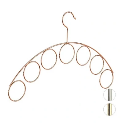 Afbeelding van Relaxdays kledinghanger sjaalhanger riemenhanger accessoire hanger klerenhanger koperen