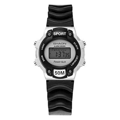 Afbeelding van Shaon 39 1002 44 Horloge Rubber Zwart Ø 35 mm