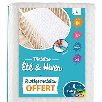 Afbeelding van Babysom Matras voor kinderen en baby&#039;s met airconditioning 70 x 140 cm GERELATEERD: 1 waterdichte matrasbeschermer kant zomer koel winter gewatteerd afneembare hoes Franse
