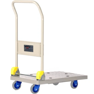 Afbeelding van Prestar inklapbare kunststof plateauwagen, lvm. 150 kg Grijs 450 mm x 710