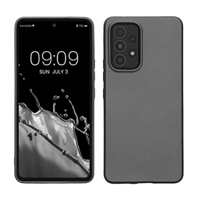 Afbeelding van kwmobile telefoonhoesje geschikt voor Samsung Galaxy A53 5G Hoesje smartphone Back cover in metallic grijs