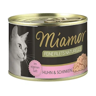 Afbeelding van Miamor Feine Filets Naturelle 6 x 156 g Kattenvoer Kip &amp; Ham