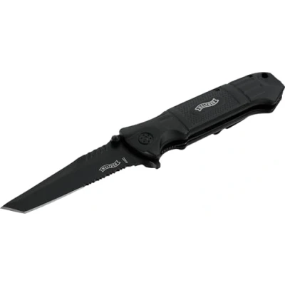 Afbeelding van Walther Black Tac Tanto Knife mes, zwart, 199 mm
