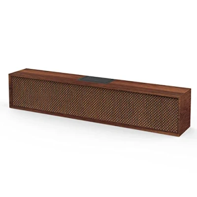 Afbeelding van retro Bluetooth luidspreker voor pc met 10 W stereogeluid, bassUp, klassieke luidsprekerbox van hout thuis, game, kantoor, laptop, computer, smartphone