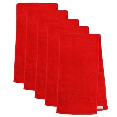 Afbeelding van 5 x The One Towelling Sport 30x130 Rood