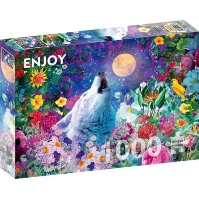 Afbeelding van Enjoy Puzzle Puzzel 1000 stukjes Wolf Moon (1000 onderdelen)