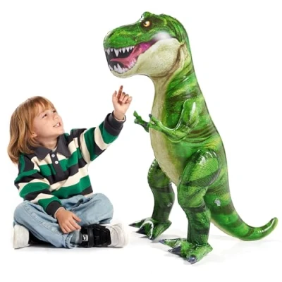 Afbeelding van JOYIN 37 &quot;T Rex opblaasbare dinosaurus, Tyrannosaurus Rex, opblaasbaar speelgoed voor zwembadfeestdecoraties, dinosaurus verjaardagsfeestcadeau kinderen en volwassenen