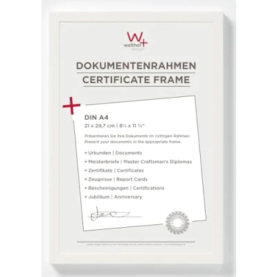 Afbeelding van Walther Peppers Fotolijst Fotoformaat 21x29,7 cm (A4) Wit