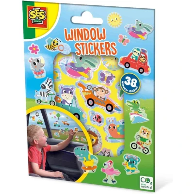 Afbeelding van SES raamstickers 38 herbruikbare vakantie thema