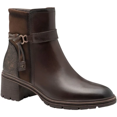 Afbeelding van Tamaris Elegante MIT Touchit Korte laarzen, Dames, Maat: 39, Mocca Schoenen