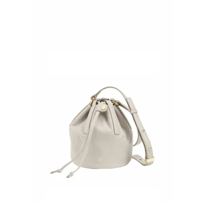Afbeelding van DUDU Piccola Borsa a Secchiello da Donna in Vera Pelle Con Tracolla Regolabile e Chiusura Coulisse Elegante Compatta Cordoncino, Perfetta per l&#039;Uso Quotidiano Perla