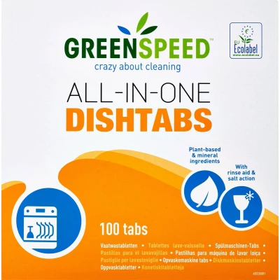 Afbeelding van Vaatwastabletten Greenspeed All In One 100 stuks