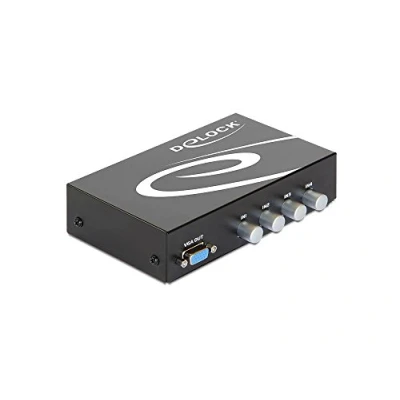 Afbeelding van Delock 87636 4 poorten VGA switch Met metalen behuizing 1600 x 1200 Pixel