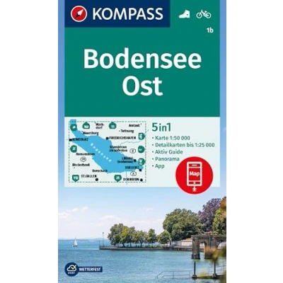 Afbeelding van KOMPASS Wanderkarte 1b Bodensee Ost 1:50.000